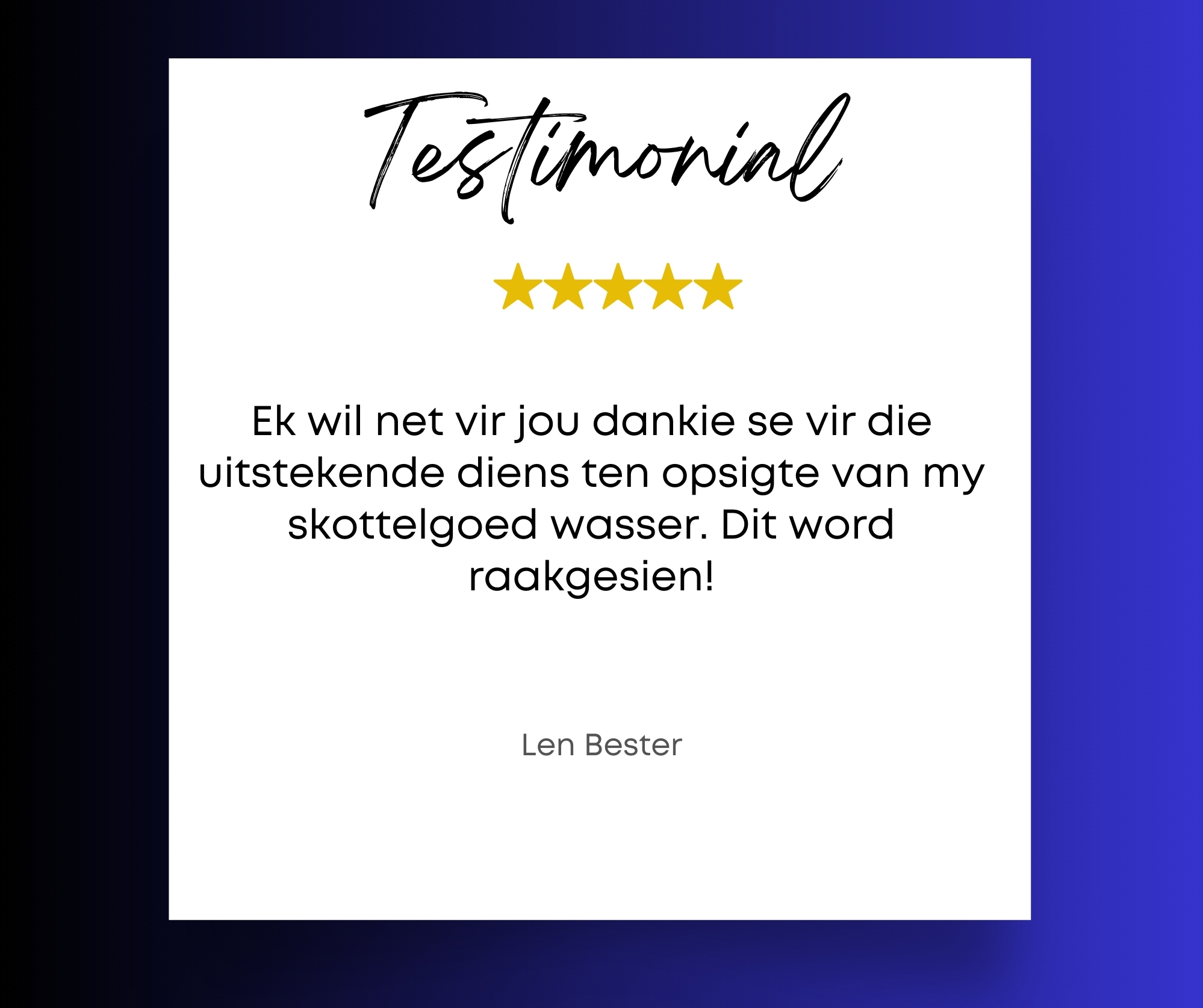 Testimonials Boland refrigeration Repairs and Sales